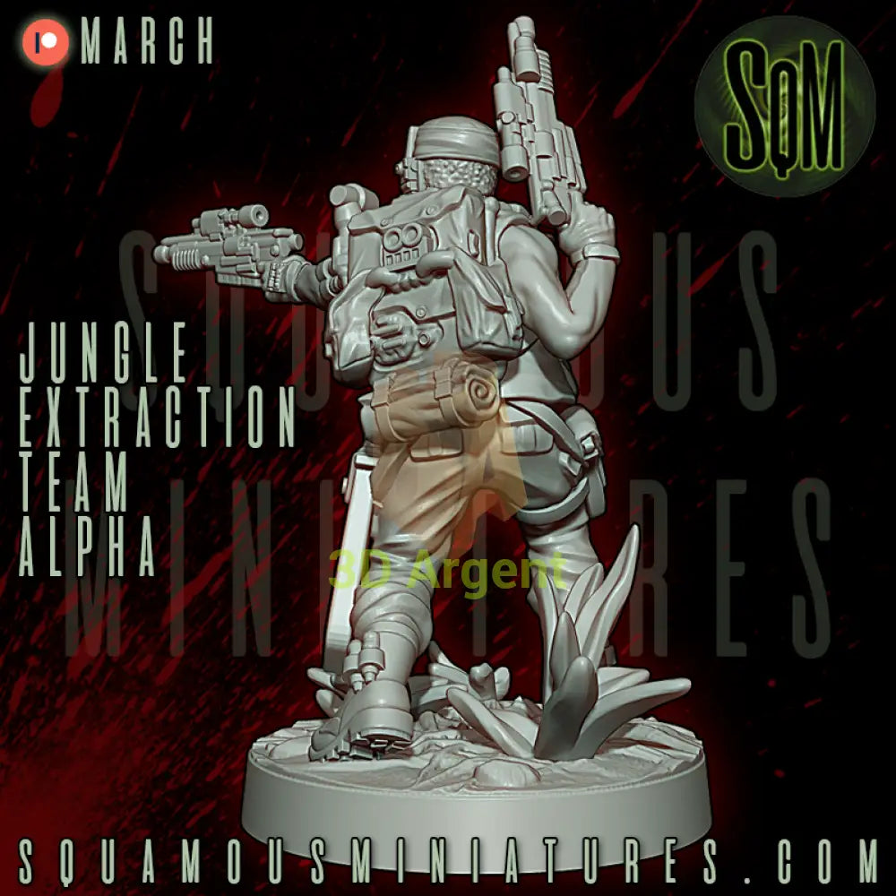 Jungle Extraction Team Alpha Predator Star Wars Legion compatible 3D Resin Miniatures Squamous Toys & Games:Wargames &
