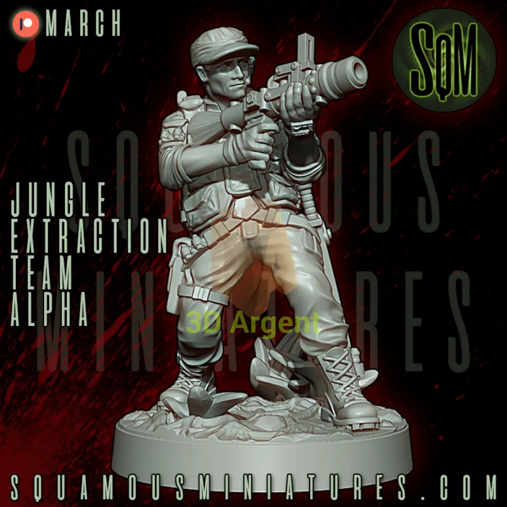 Jungle Extraction Team Alpha Predator Star Wars Legion compatible 3D Resin Miniatures Squamous Toys & Games:Wargames &