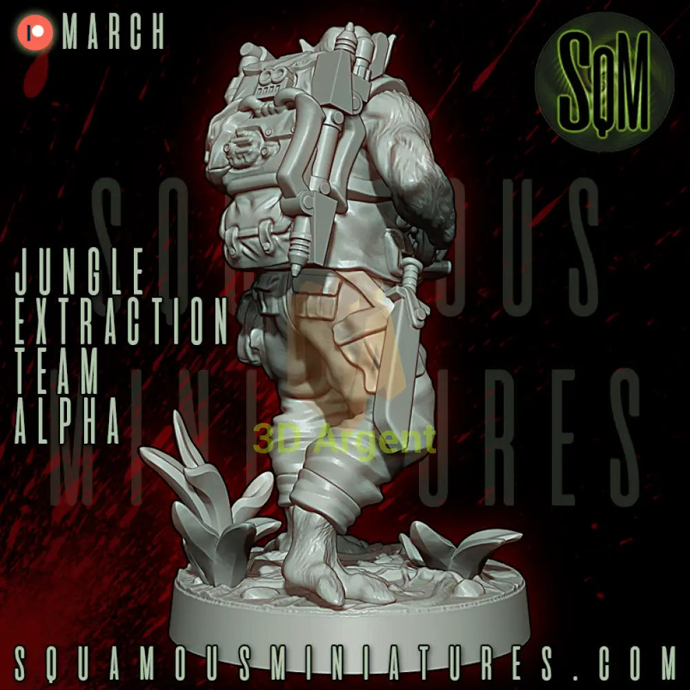 Jungle Extraction Team Alpha Predator Star Wars Legion compatible 3D Resin Miniatures Squamous Toys & Games:Wargames &