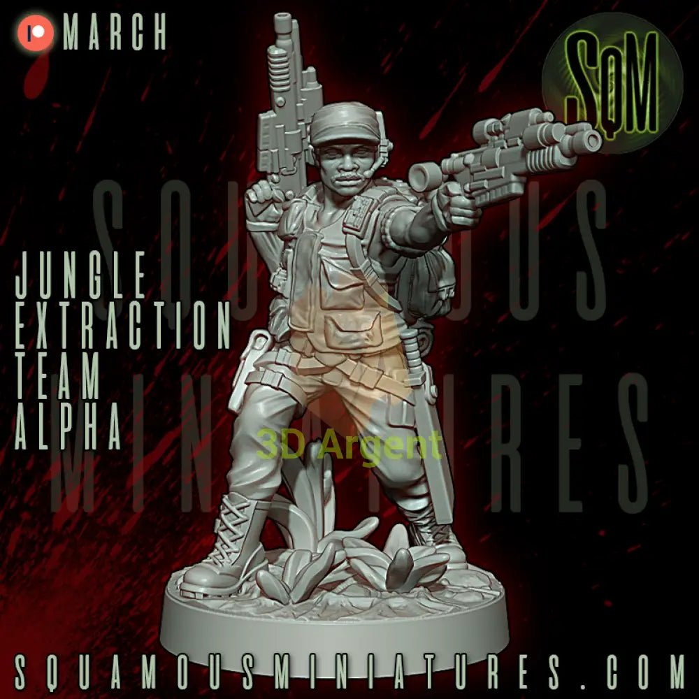 Jungle Extraction Team Alpha Predator Star Wars Legion compatible 3D Resin Miniatures Squamous Toys & Games:Wargames &