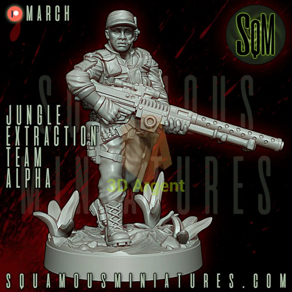 Jungle Extraction Team Alpha Predator Star Wars Legion compatible 3D Resin Miniatures Squamous Toys & Games:Wargames &