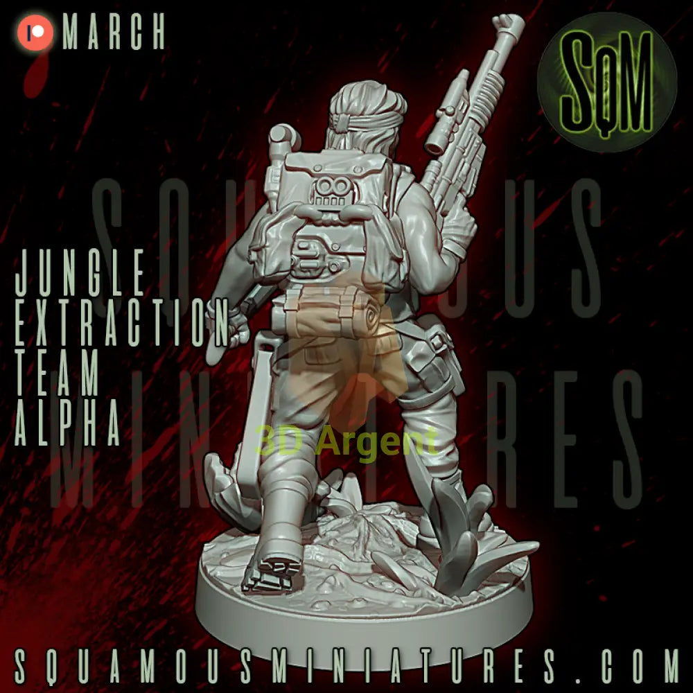Jungle Extraction Team Alpha Predator Star Wars Legion compatible 3D Resin Miniatures Squamous Toys & Games:Wargames &
