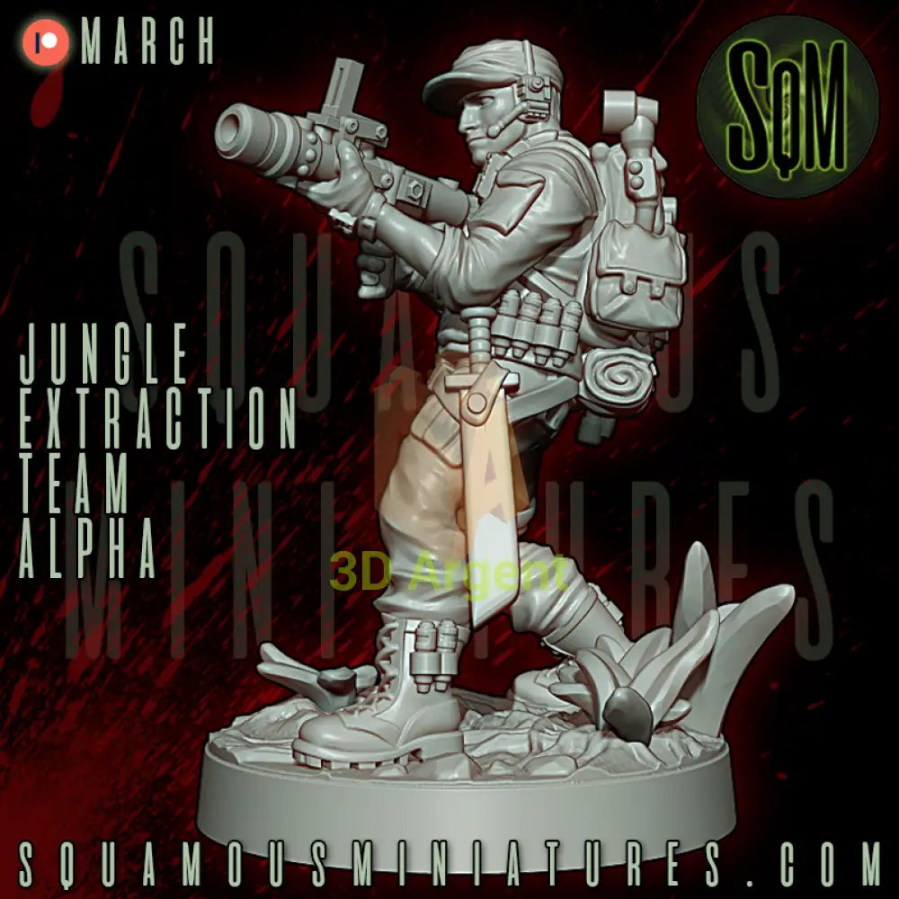 Jungle Extraction Team Alpha Predator Star Wars Legion compatible 3D Resin Miniatures Squamous Toys & Games:Wargames &