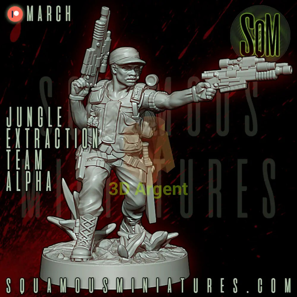 Jungle Extraction Team Alpha Predator Star Wars Legion compatible 3D Resin Miniatures Squamous Toys & Games:Wargames &
