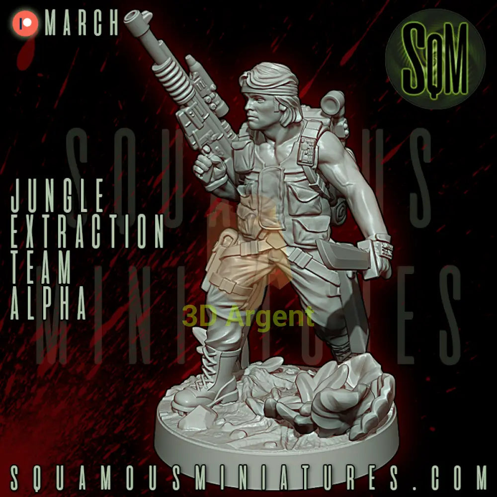 Jungle Extraction Team Alpha Predator Star Wars Legion compatible 3D Resin Miniatures Squamous Toys & Games:Wargames &