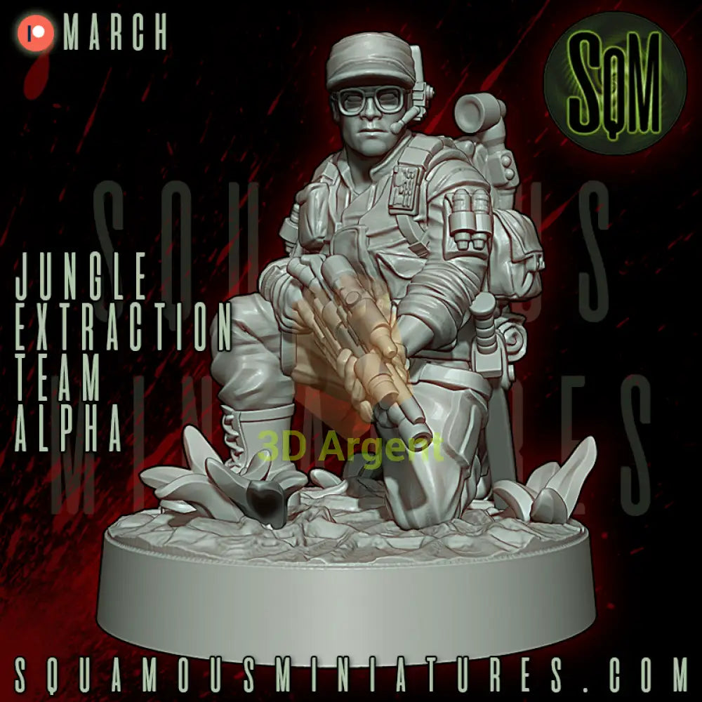 Jungle Extraction Team Alpha Predator Star Wars Legion compatible 3D Resin Miniatures Squamous Toys & Games:Wargames &