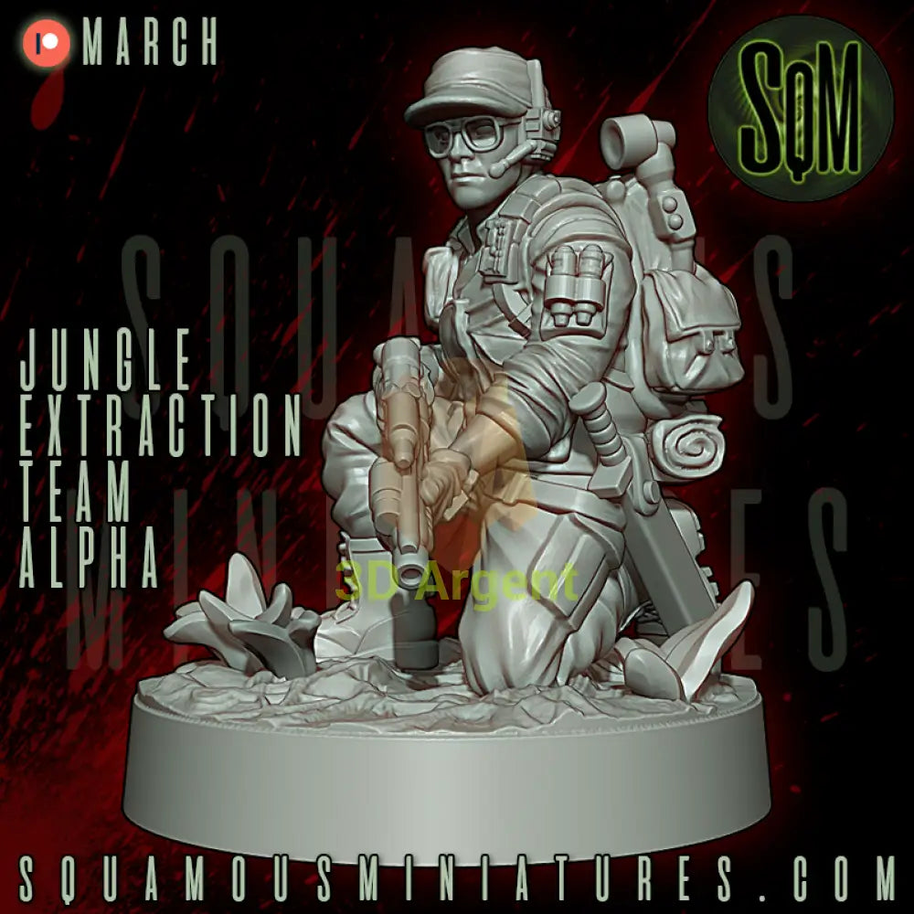 Jungle Extraction Team Alpha Predator Star Wars Legion compatible 3D Resin Miniatures Squamous Toys & Games:Wargames &