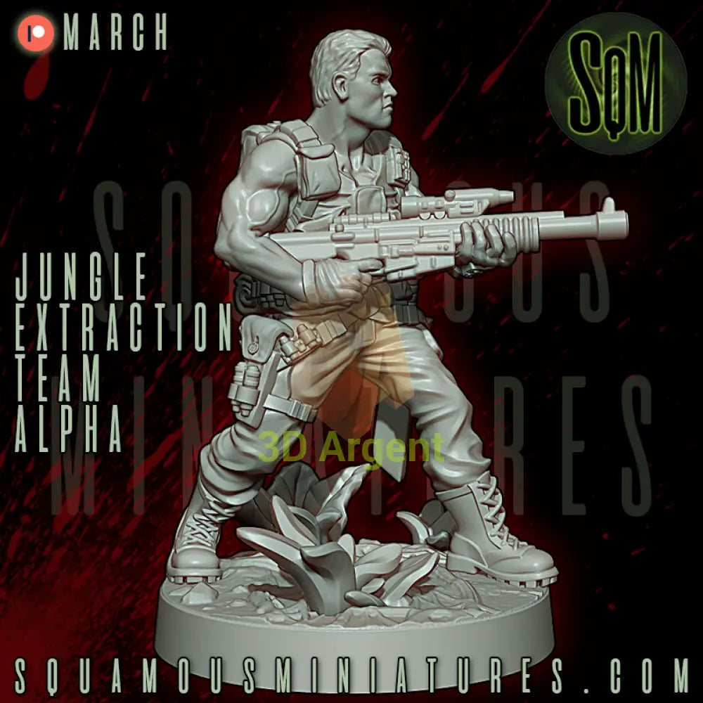 Jungle Extraction Team Alpha Predator Star Wars Legion compatible 3D Resin Miniatures Squamous Toys & Games:Wargames &