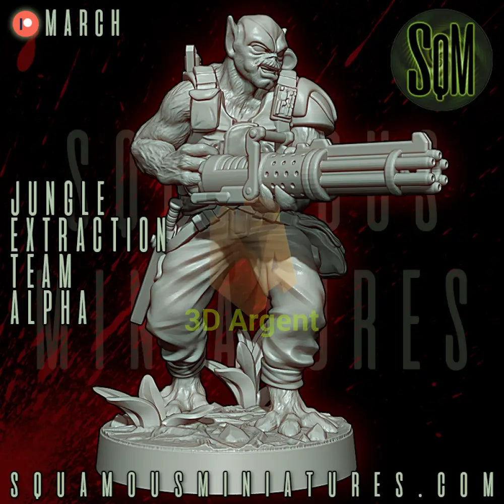 Jungle Extraction Team Alpha Predator Star Wars Legion compatible 3D Resin Miniatures Squamous Toys & Games:Wargames &