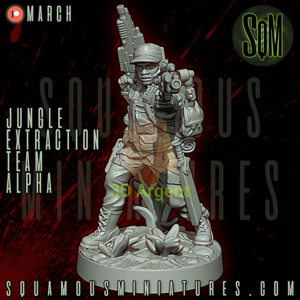 Jungle Extraction Team Alpha Predator Star Wars Legion compatible 3D Resin Miniatures Squamous Toys & Games:Wargames &