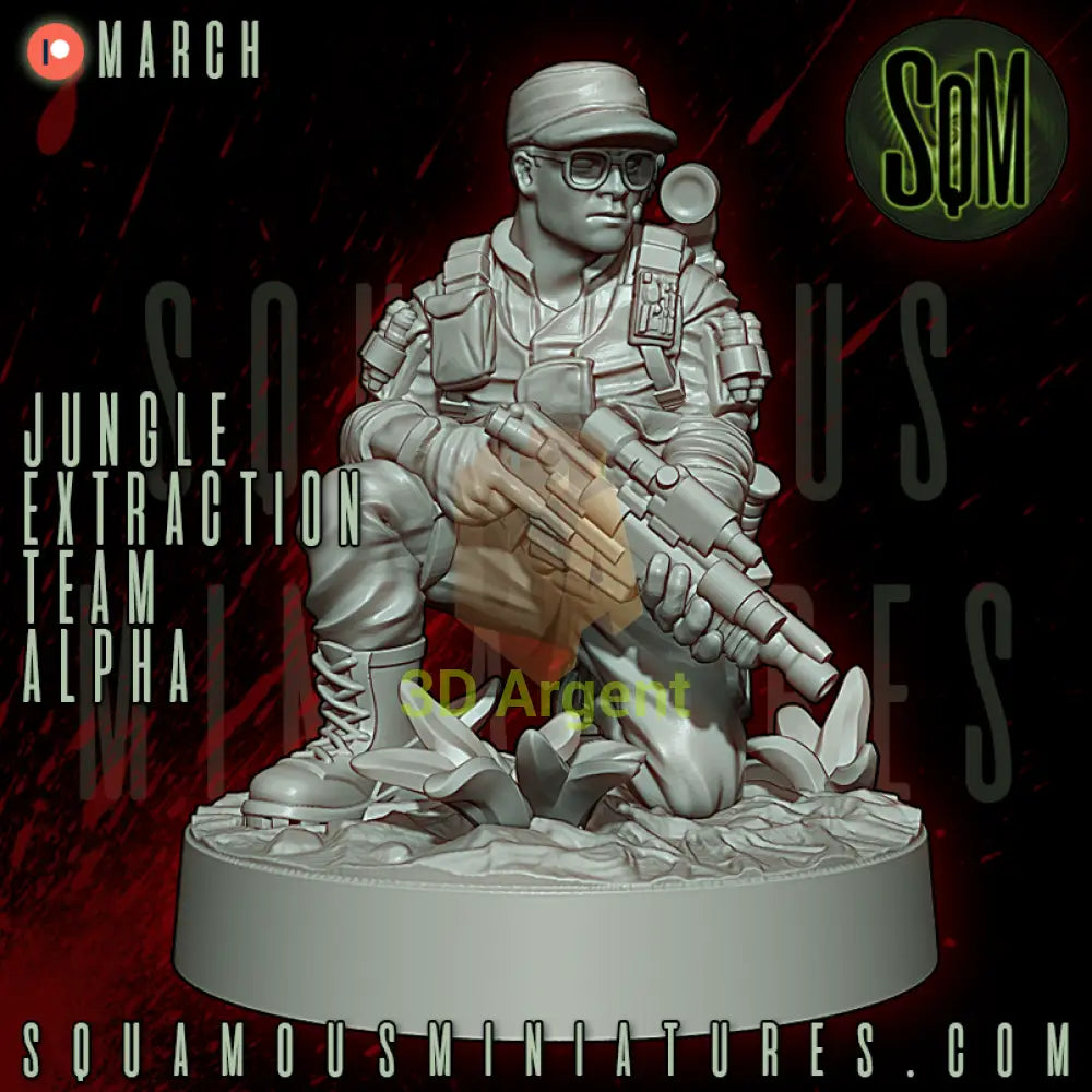 Jungle Extraction Team Alpha Predator Star Wars Legion compatible 3D Resin Miniatures Squamous Toys & Games:Wargames &