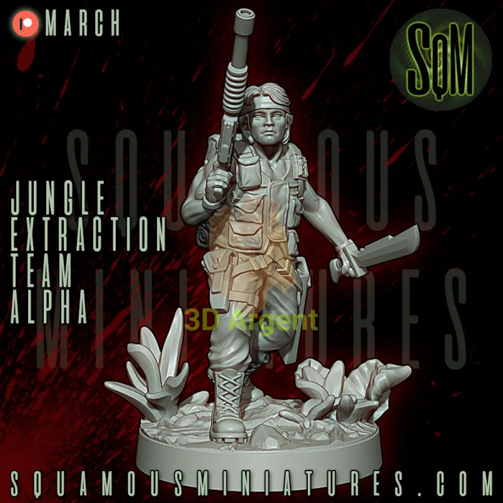 Jungle Extraction Team Alpha Predator Star Wars Legion compatible 3D Resin Miniatures Squamous Toys & Games:Wargames &