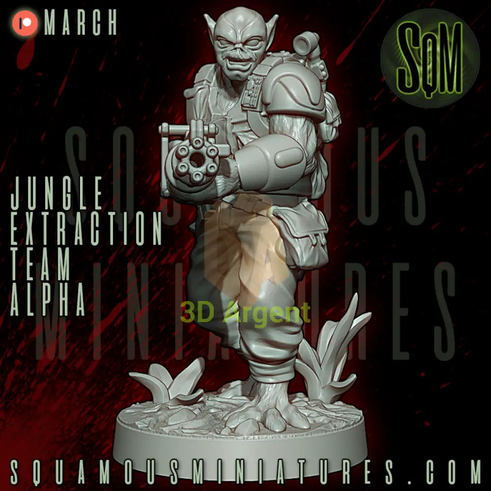 Jungle Extraction Team Alpha Predator Star Wars Legion compatible 3D Resin Miniatures Squamous Toys & Games:Wargames &