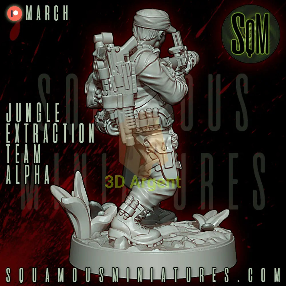 Jungle Extraction Team Alpha Predator Star Wars Legion compatible 3D Resin Miniatures Squamous Toys & Games:Wargames &