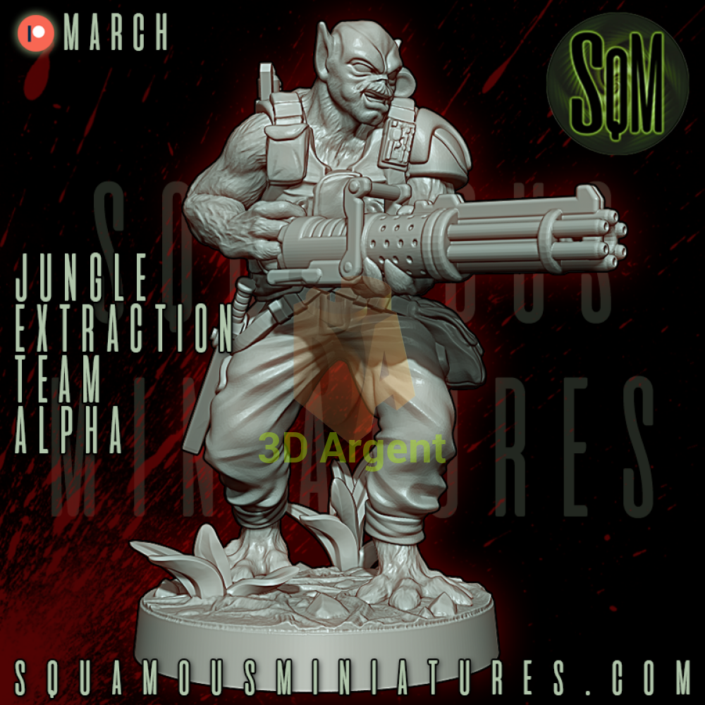 Jungle Extraction Team Alpha Predator Star Wars Legion compatible 3D Resin Miniatures Squamous Toys & Games:Wargames &