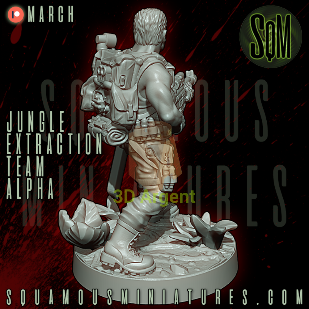 Jungle Extraction Team Alpha Predator Star Wars Legion compatible 3D Resin Miniatures Squamous Toys & Games:Wargames &