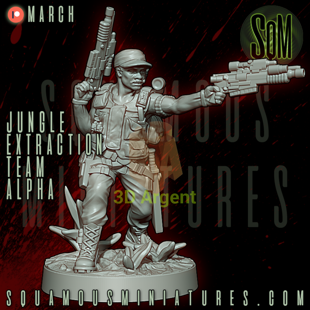 Jungle Extraction Team Alpha Predator Star Wars Legion compatible 3D Resin Miniatures Squamous Toys & Games:Wargames &