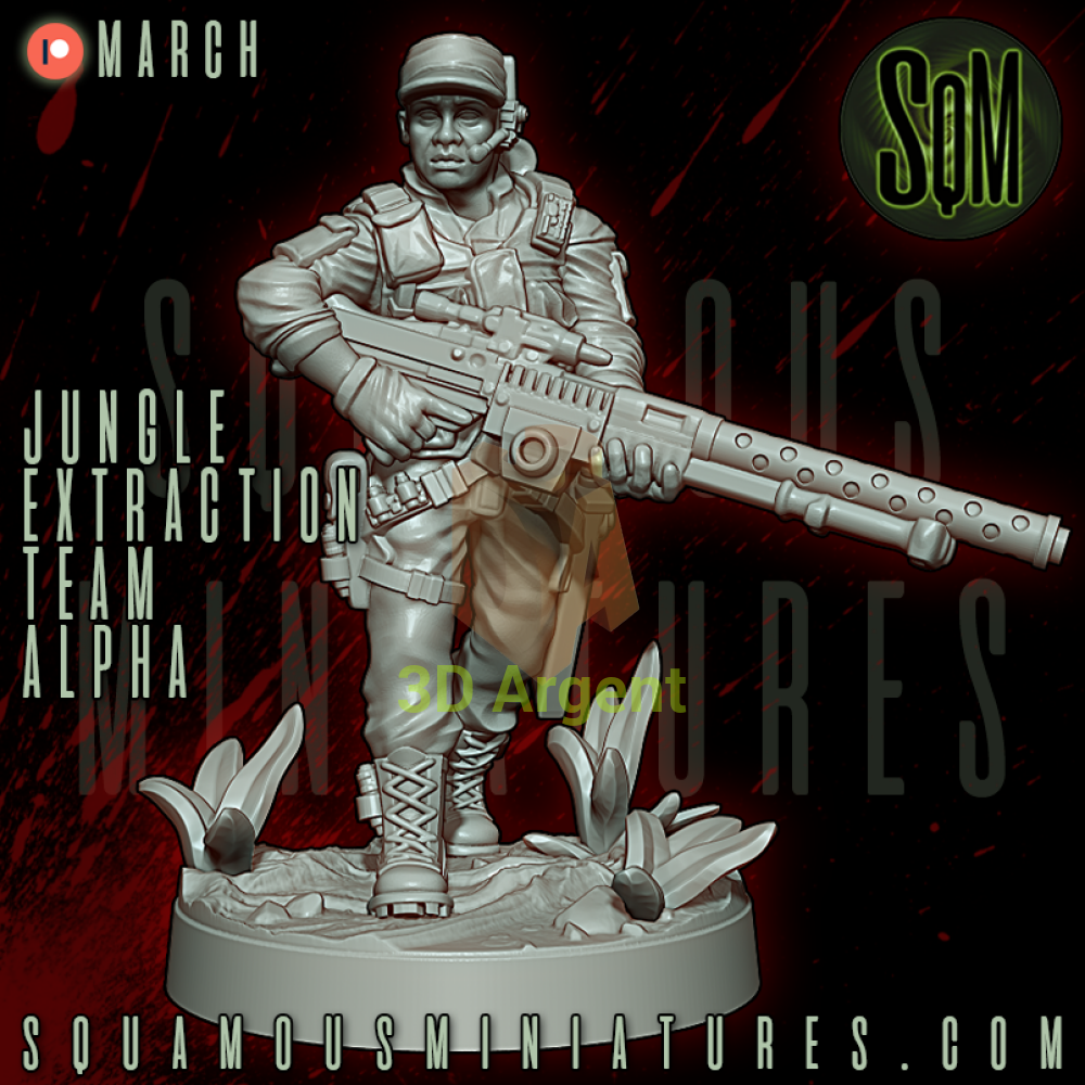 Jungle Extraction Team Alpha Predator Star Wars Legion compatible 3D Resin Miniatures Squamous Toys & Games:Wargames &