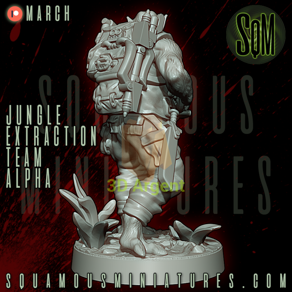 Jungle Extraction Team Alpha Predator Star Wars Legion compatible 3D Resin Miniatures Squamous Toys & Games:Wargames &