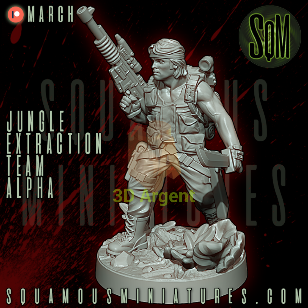 Jungle Extraction Team Alpha Predator Star Wars Legion compatible 3D Resin Miniatures Squamous Toys & Games:Wargames &