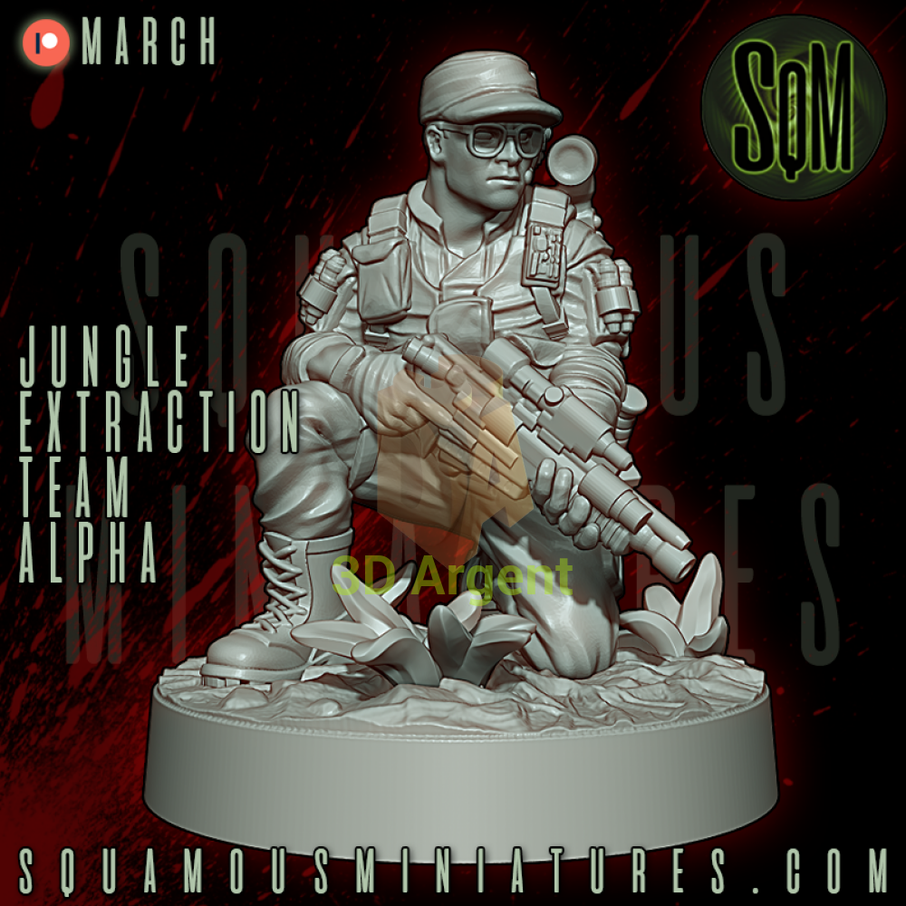 Jungle Extraction Team Alpha Predator Star Wars Legion compatible 3D Resin Miniatures Squamous Toys & Games:Wargames &