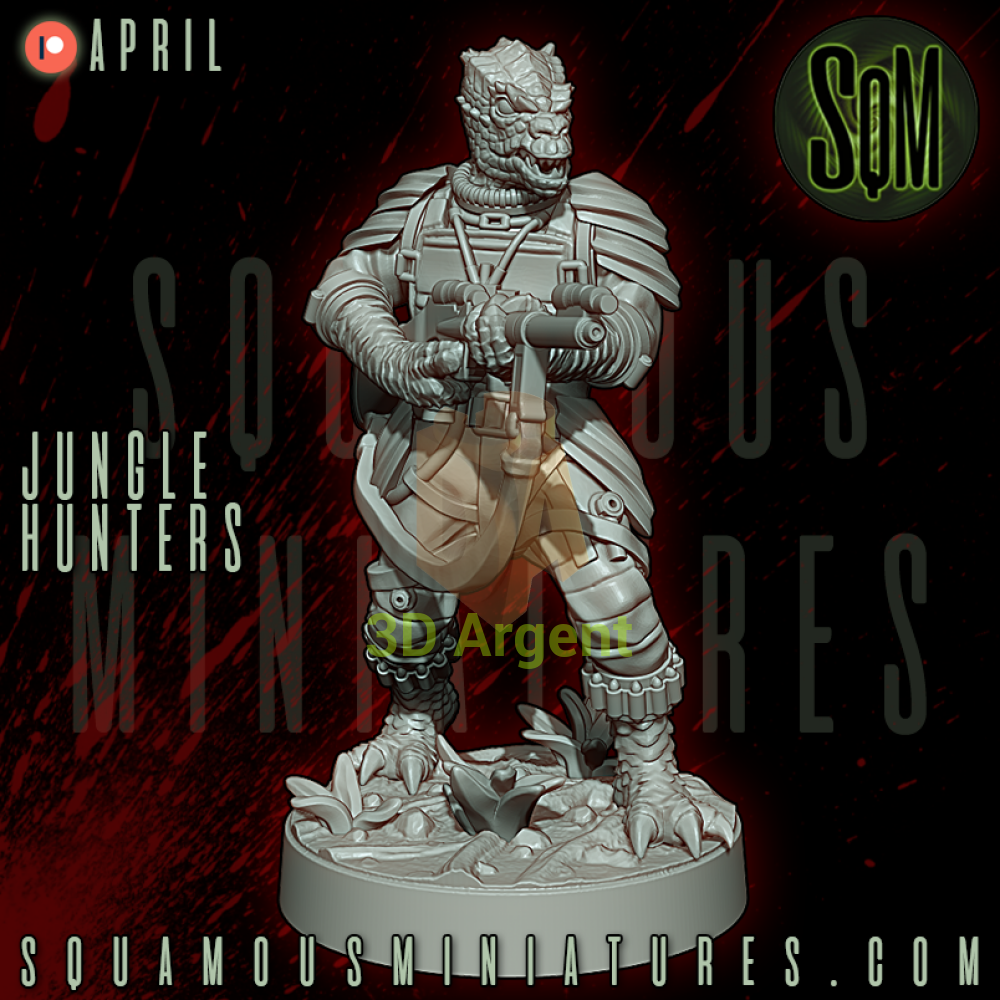 Jungle Trandoshan Hunters Star Wars Legion compatible 3D Resin Miniatures Squamous Toys & Games:Wargames &
