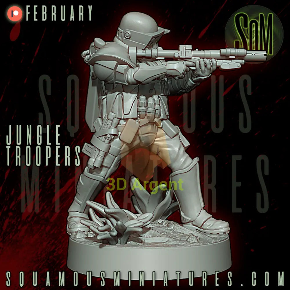 Jungle Troopers Star Wars Legion compatible 3D Resin Miniatures Squamous Toys & Games:Wargames & Role-Playing:Star Wars