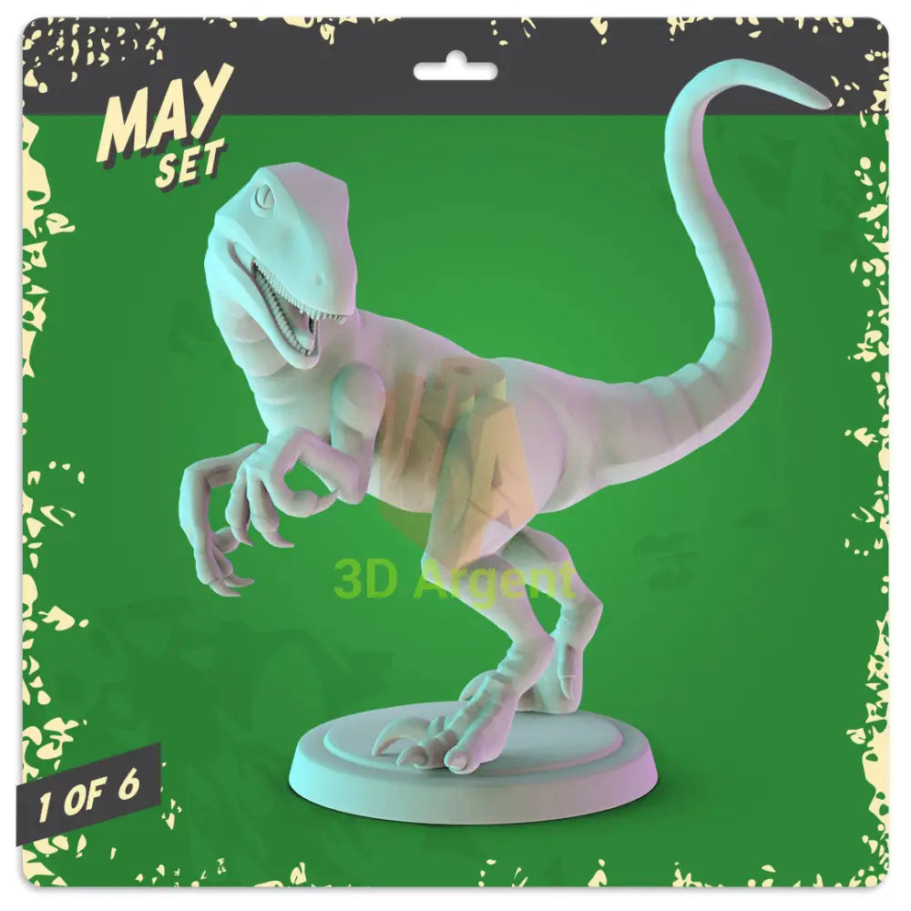 Jurassic Park Figures compatible D&D DragonLance Miniatures Pop Minis - 1 Velociraptor - Toys & Games:Wargames &