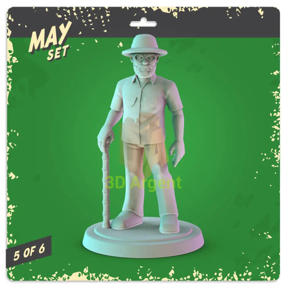 Jurassic Park Figures compatible D&D DragonLance Miniatures Pop Minis - 5 John Hammond - Toys & Games:Wargames &