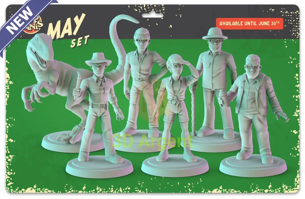 Jurassic Park Figures compatible D&D DragonLance Miniatures Pop Minis - All Figures - Toys & Games:Wargames &