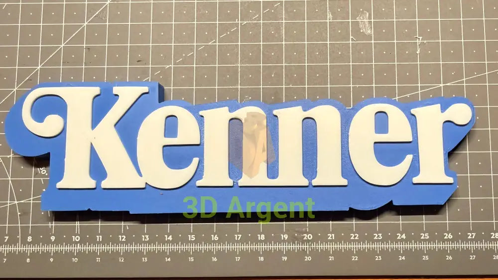 Kenner Logo Sign Stand 3D Printed Multi Colour Retro Toy Display Decor Video Games & Consoles:Video Game Merchandise