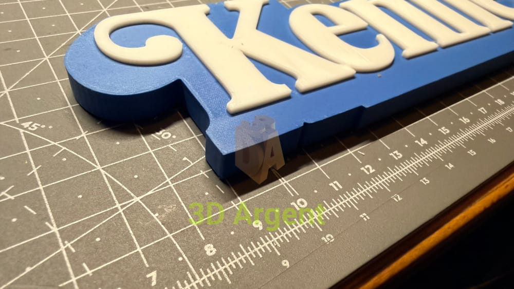 Kenner Logo Sign Stand 3D Printed Multi Colour Retro Toy Display Decor Video Games & Consoles:Video Game Merchandise