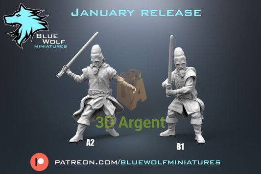 Ki Adi Mundi - Star Wars Legion 3D Printed Resin BlueWolf Miniatures Both versions Toys & Games:Wargames &