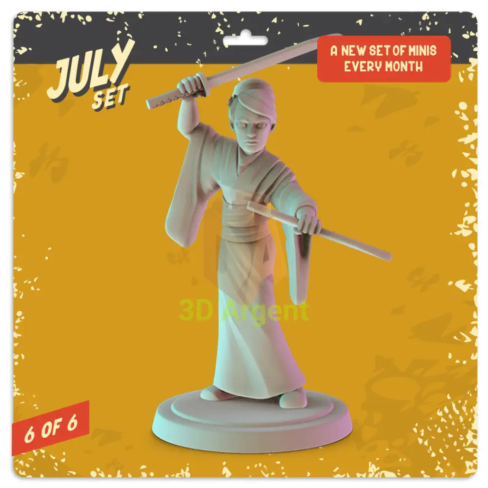 Kill Bill Figures compatible D&D DragonLance Miniatures Pop Minis - 1 O-Ren Ishii - Toys & Games:Wargames &