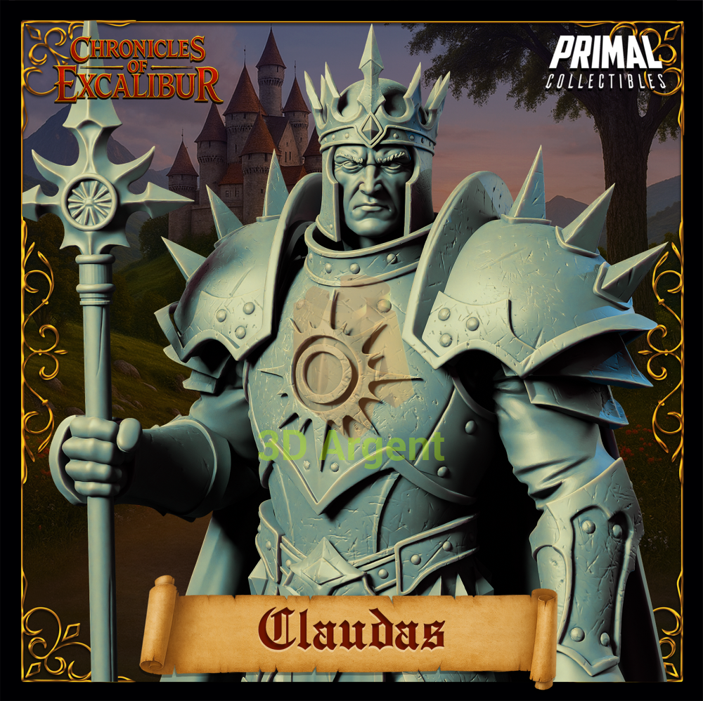 King Claudas - Fantasy compatible D&D DragonLance Miniatures Primal