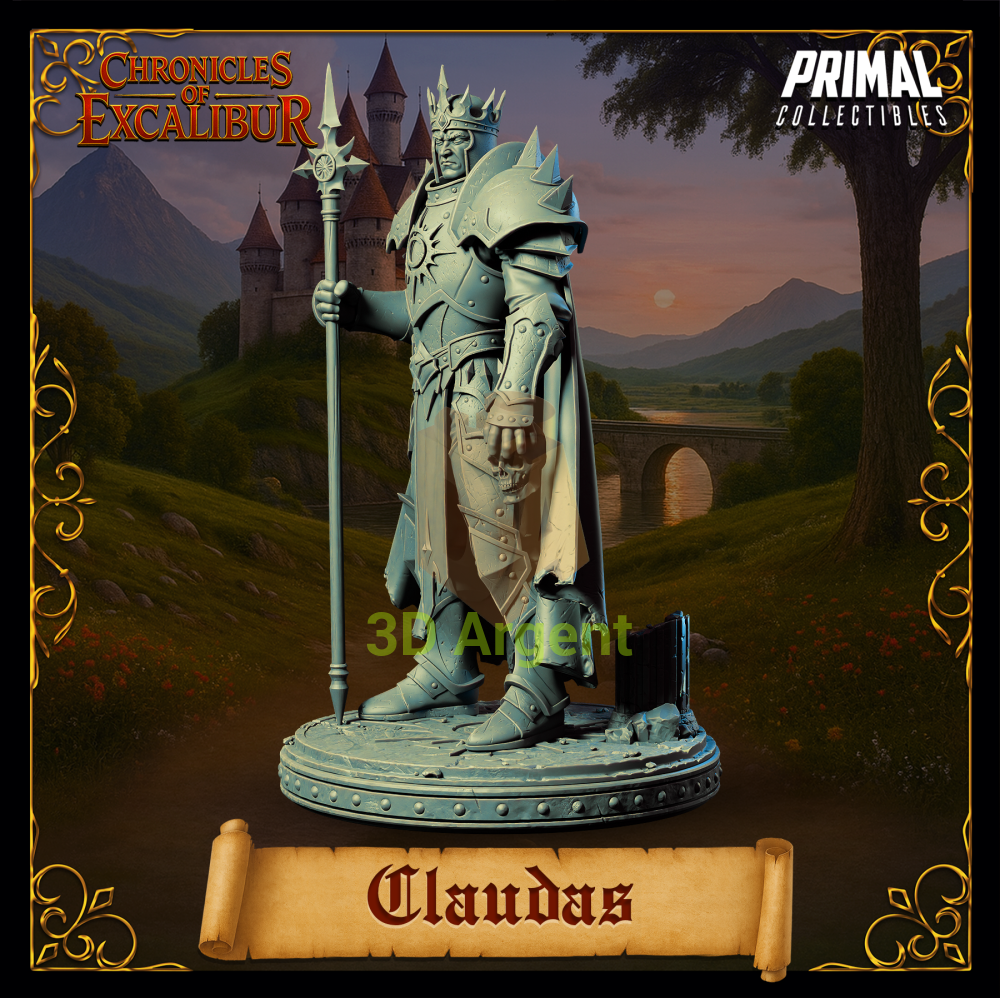 King Claudas - Fantasy compatible D&D DragonLance Miniatures Primal