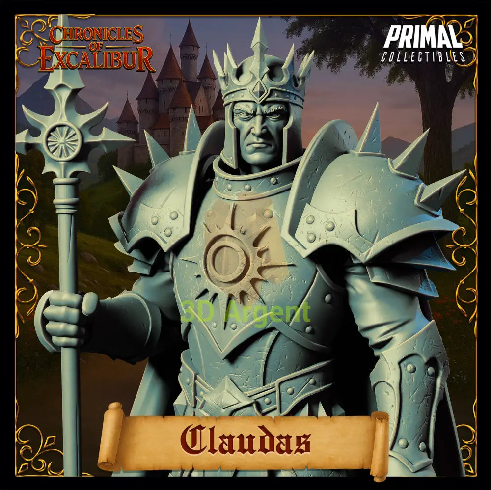 King Claudas - Fantasy compatible D&D DragonLance Miniatures Primal