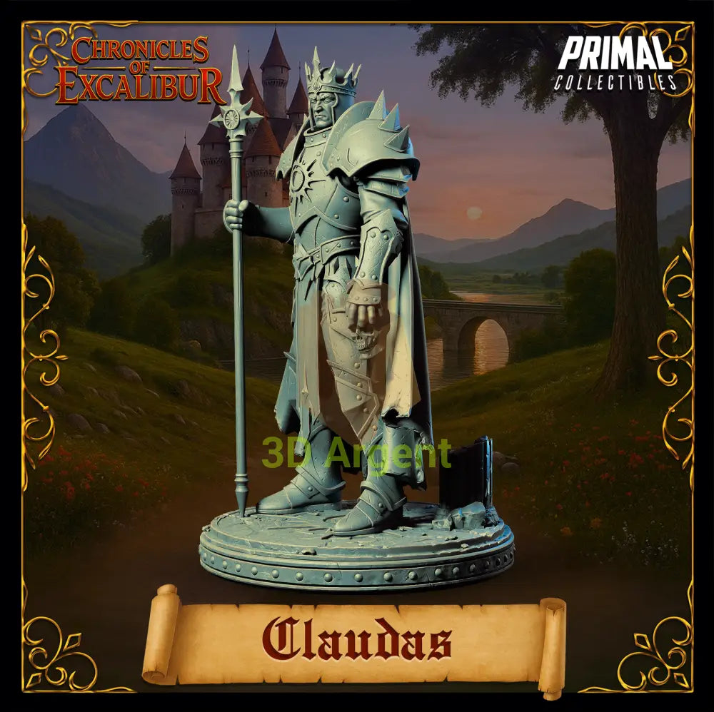 King Claudas - Fantasy compatible D&D DragonLance Miniatures Primal