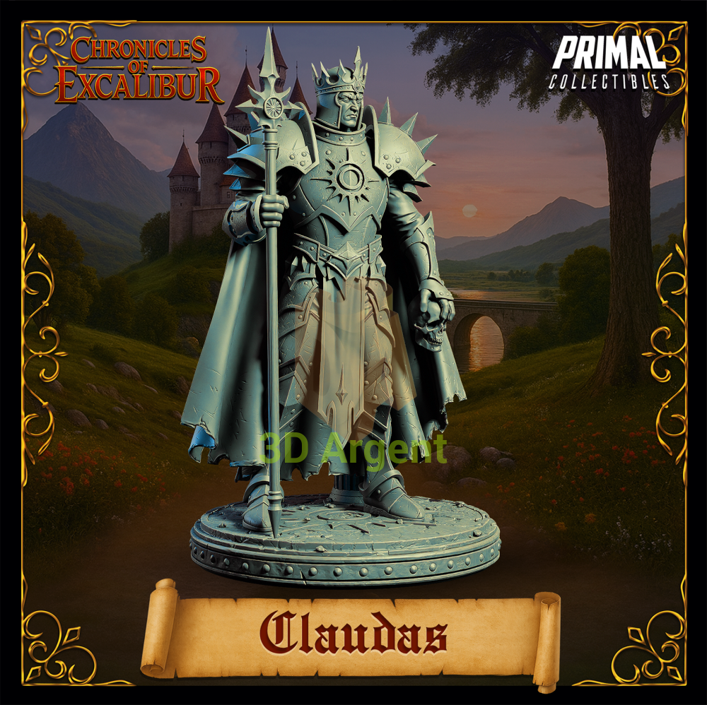 King Claudas - Fantasy compatible D&D DragonLance Miniatures Primal