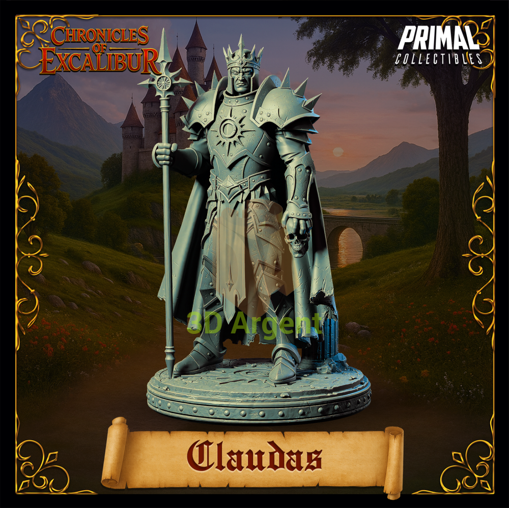 King Claudas - Fantasy compatible D&D DragonLance Miniatures Primal