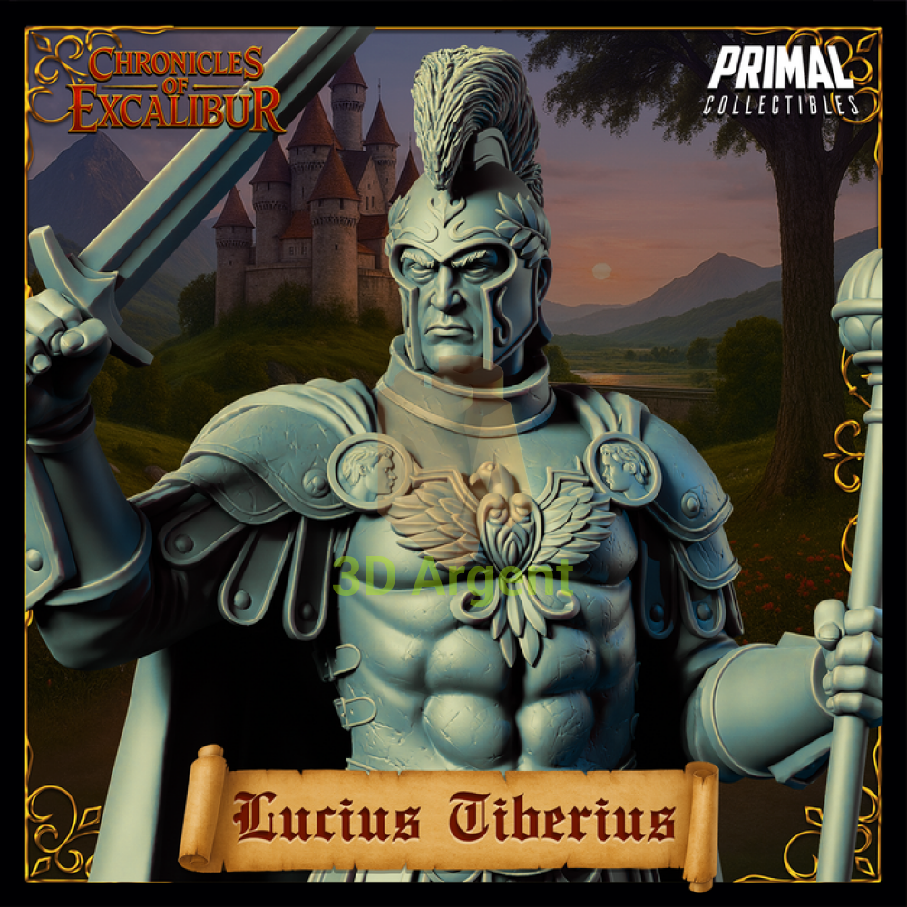 King - Lucius Tiberius - Fantasy compatible D&D DragonLance Miniatures Primal
