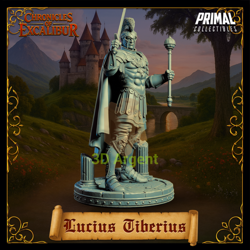 King - Lucius Tiberius - Fantasy compatible D&D DragonLance Miniatures Primal