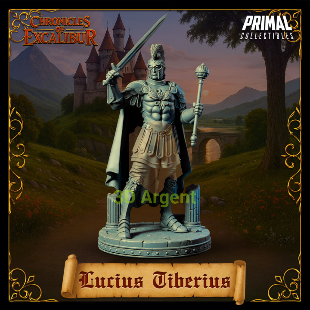 King - Lucius Tiberius - Fantasy compatible D&D DragonLance Miniatures Primal