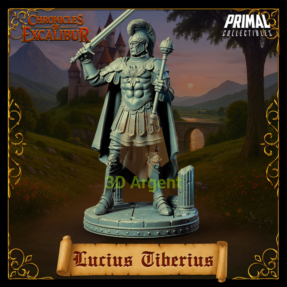King - Lucius Tiberius - Fantasy compatible D&D DragonLance Miniatures Primal