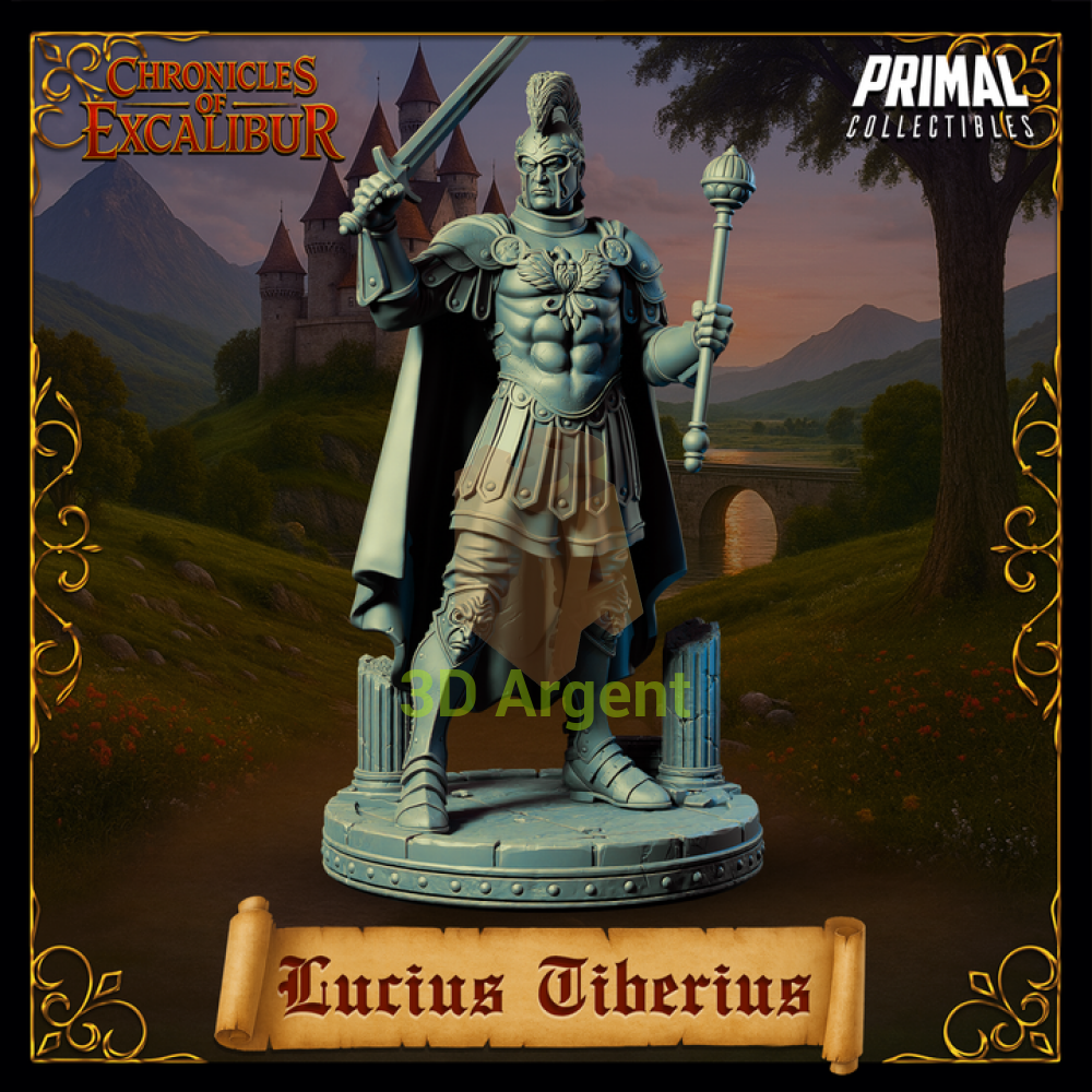 King - Lucius Tiberius - Fantasy compatible D&D DragonLance Miniatures Primal