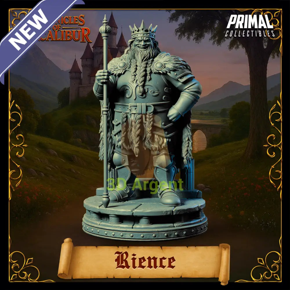 King Rience - Fantasy compatible D&D DragonLance Miniatures Primal
