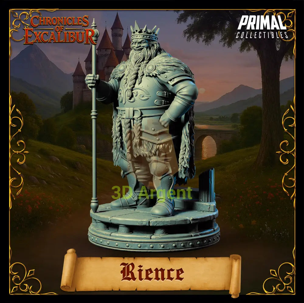 King Rience - Fantasy compatible D&D DragonLance Miniatures Primal