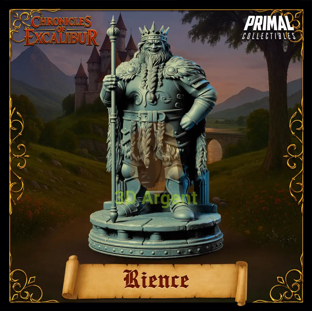 King Rience - Fantasy compatible D&D DragonLance Miniatures Primal