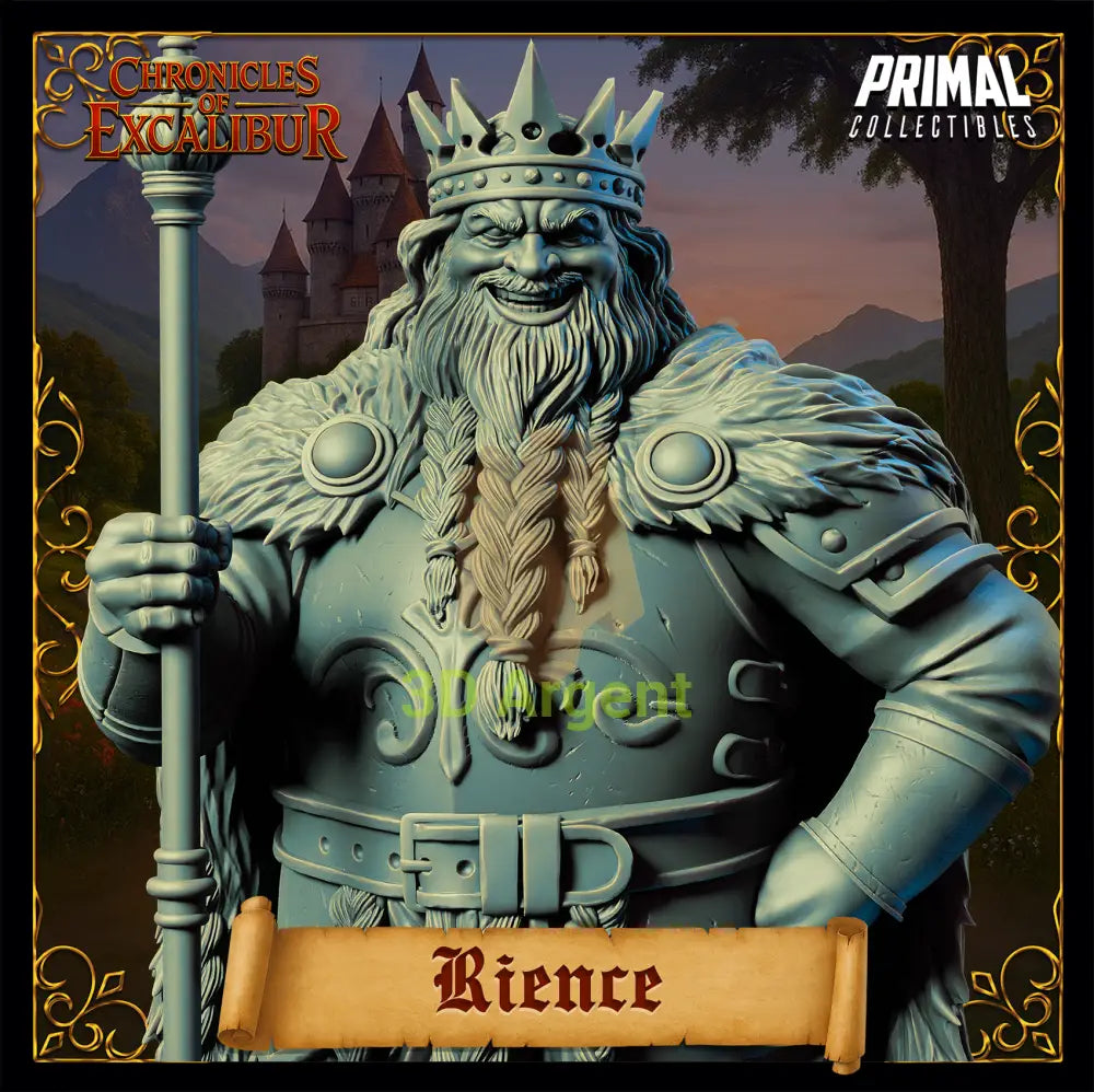 King Rience - Fantasy compatible D&D DragonLance Miniatures Primal