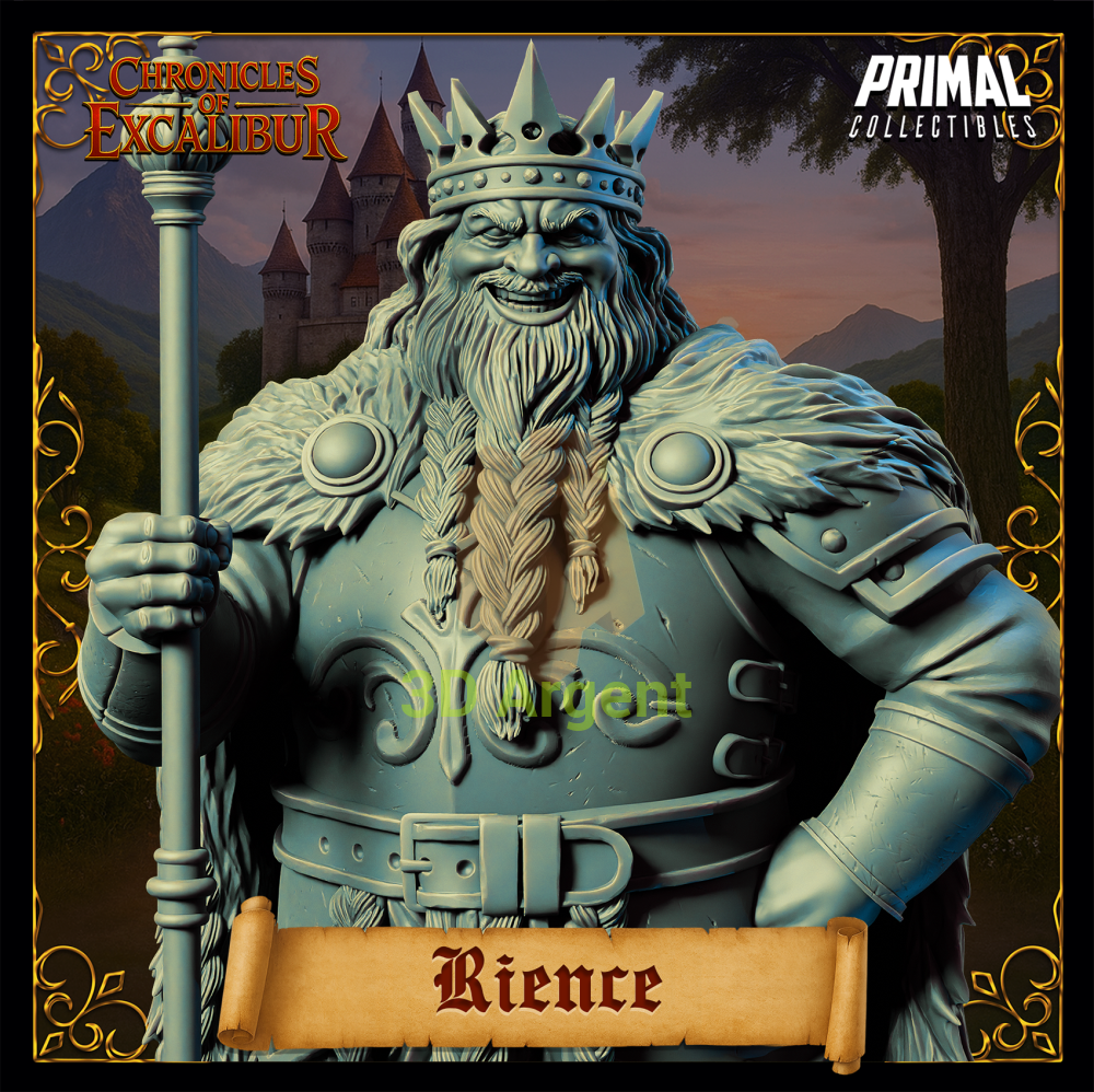 King Rience - Fantasy compatible D&D DragonLance Miniatures Primal